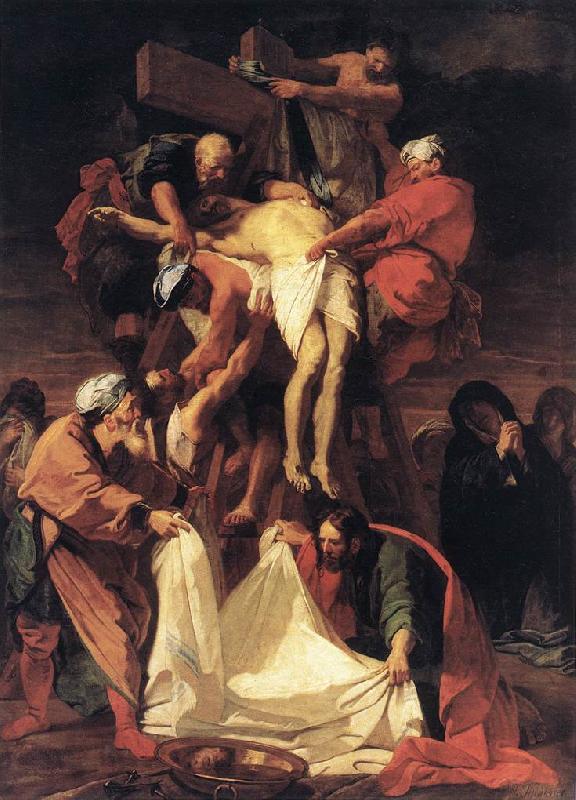 JOUVENET, Jean-Baptiste Descent from the Cross s Sweden oil painting art